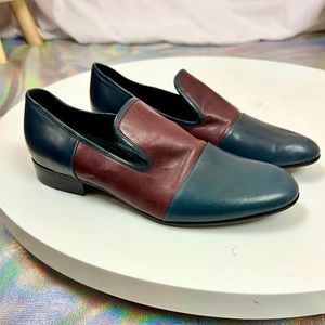 Celine. Phoebe Philo Era. Vintage Color-block Loafers. Size 37.
